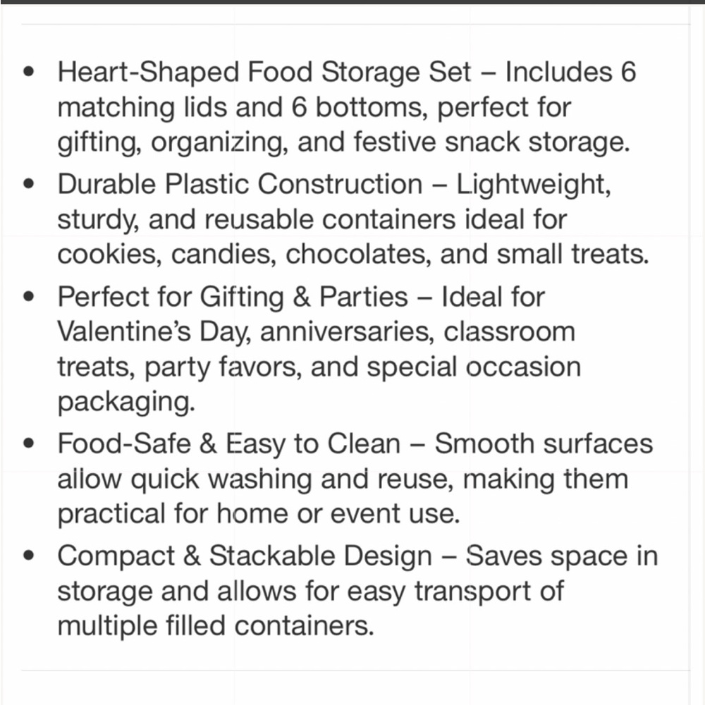 NEW Cook With Color Heart-Shaped Food Storage Containers ❤️🩷❤️🩷 - Picture 16 of 16